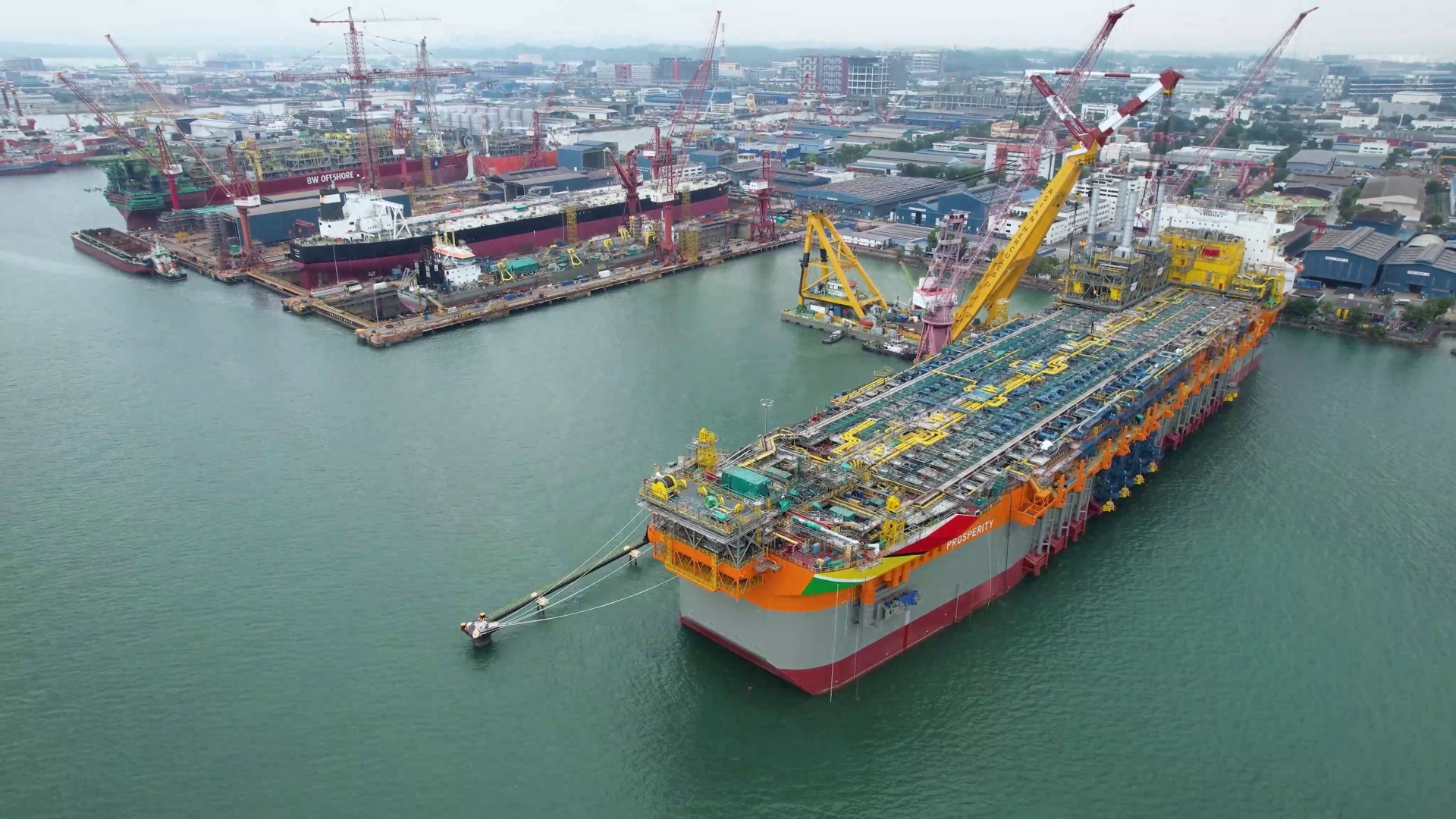 Watch Now First Series Of Topside Modules Lifting For Prosperity Fpso Sbm Offshore 0486